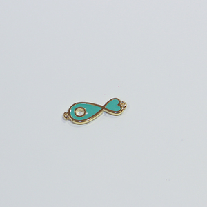 Fish Enamel Turquoise (3x1.3cm)