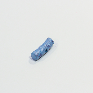Κεραμική Χάντρα Γαλάζια (3.3x1cm)