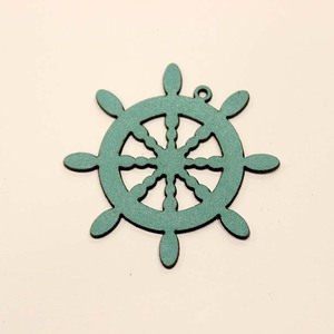 Leather Rudder Turquoise (5x5cm)