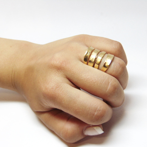 Ring Forged Gold plated