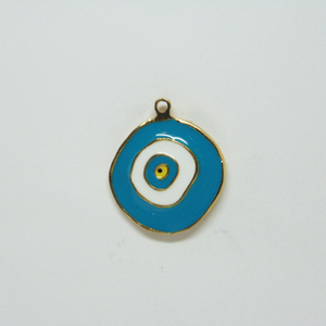 Eye with Turquoise Enamel (3.5x3cm)