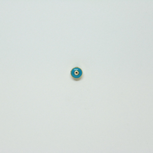 Metal Bead Eye Turquoise 5mm