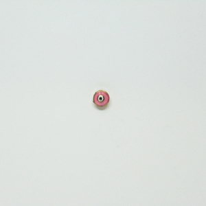 Μεταλλική Χάντρα Μάτι Ροζ 5mm