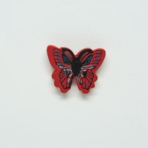 Ξύλινη Πεταλούδα Κόκκινη