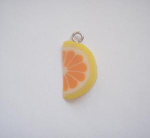 Slice of Orange Fimo (2x1cm)