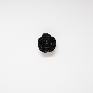 Τριαντάφυλλο Ακρυλικό Μαύρο (2.5cm)