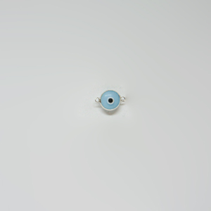 Μάτι Ασήμι 925 με Δύο Άκρες Γαλάζιο
