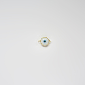 Μάτι Ασήμι 925 με Δύο Άκρες Επίχρυσο