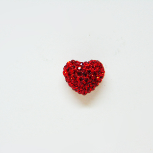 Heart with Strass Red