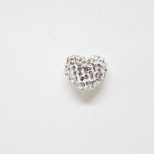 Heart with Strass White