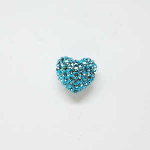 Heart with Strass Turquoise