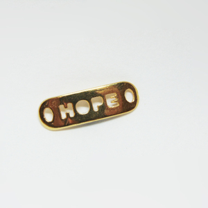 Επίχρυση Πλακέτα "HOPE" (2.5x0.8cm)