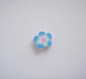 Λουλούδι Φίμο Γαλάζιο (5x5mm)