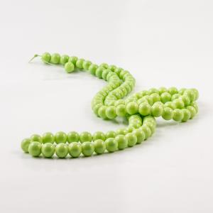 Glass Beads Light Green 8mm