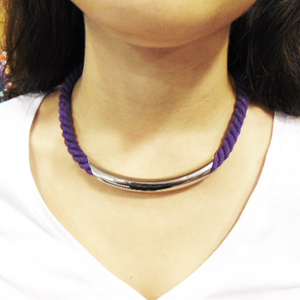Necklace Purple with Tube