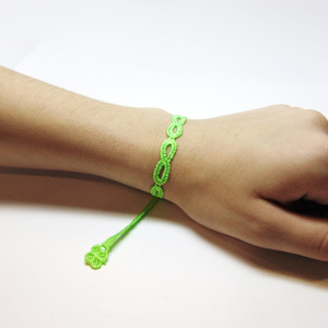 Lace Bracelet "Infinity" Green