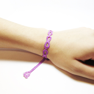Lace Bracelet "Infinity" Purple