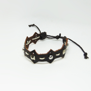 Leather Bracelet "Studs"