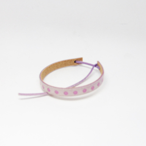 Bracelet Leather Lilac-Pink