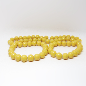 Γυάλινες Χάντρες"Κίτρινες"12mm