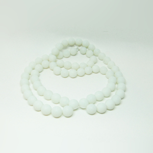 Glass Beads "White" 12mm