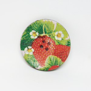 Button "Strawberry" (7cm)