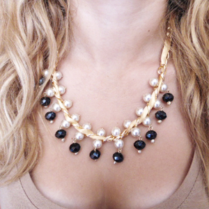 Necklace Chain Pearl Crystal