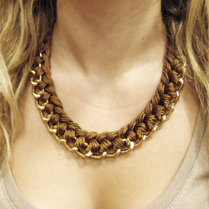 Necklace Knitted Chain Honey