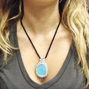 Wire Necklace "Turquoise"