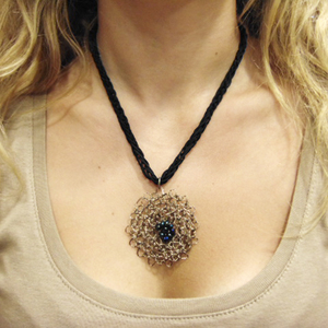 Wire Necklace "Flower"