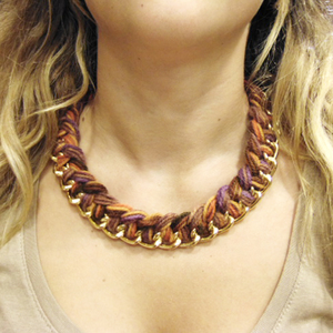 Necklace Knitted Chain Thread
