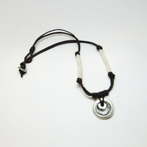 Leather Necklace "Cycles"