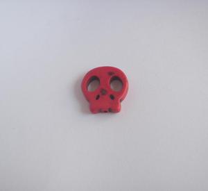 Skull Howlite Red (2.5x2cm)