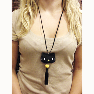 Necklace Black "Hello Kitty"