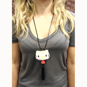 Necklace Beige "Hello Kitty"
