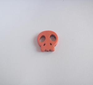 Skull Howlite Orange