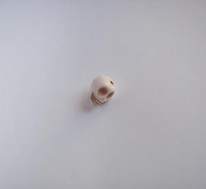 Skull Howlite Beige (1.5x1.5cm)