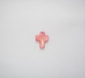 Cross Nacre Pink (1.5x1.5cm)