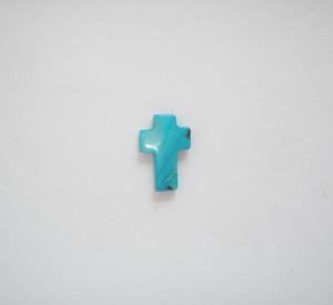 Cross Nacre Turquoise (2x1cm)