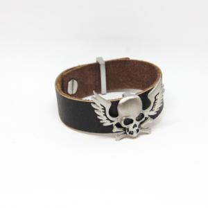 Leather Bracelet "Skull"