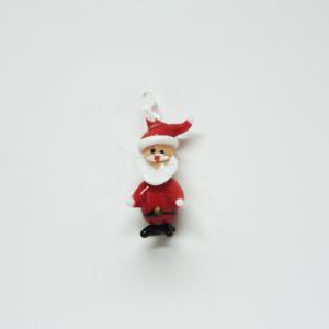 Glass Santa Claus (4x1.5cm)