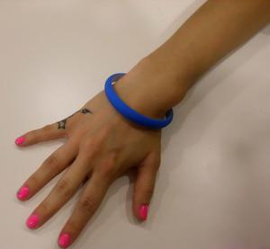 Bracelet Plastic Blue