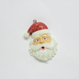 Ceramic Charm "Santa Claus" (5x3.5cm)