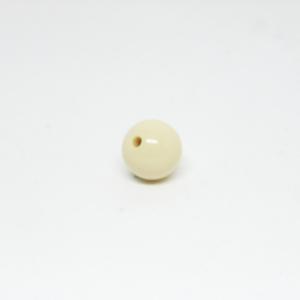 Acrylic Bead Ivory 15mm