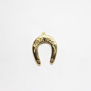 Gold Plated Horseshoe Good Luck 3x2.2cm