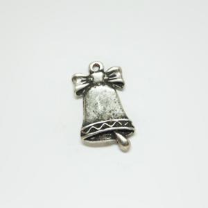 Metal Bell with Bow (4x2cm)