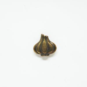 Charm Bronze Garlic (2x2cm)