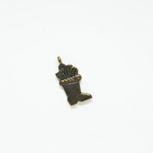 Bronze Boot with Gifts (3x1cm)