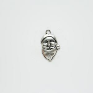 Γούρι "Κεφάλι Άι Βασίλη'" (3x1.5cm)