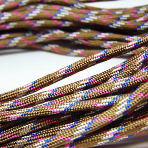 Mountaineering Cord Brown-Pink-Blue 4mm